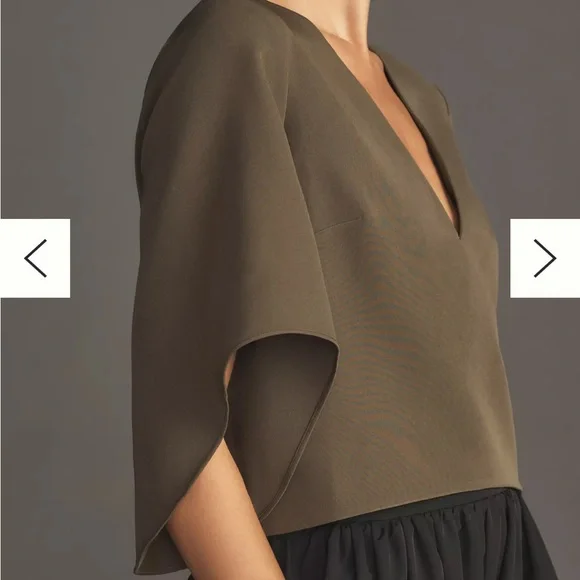 Anthro Chic V-Neck Blouse Women’s Medium NWT - Picture 12 of 16